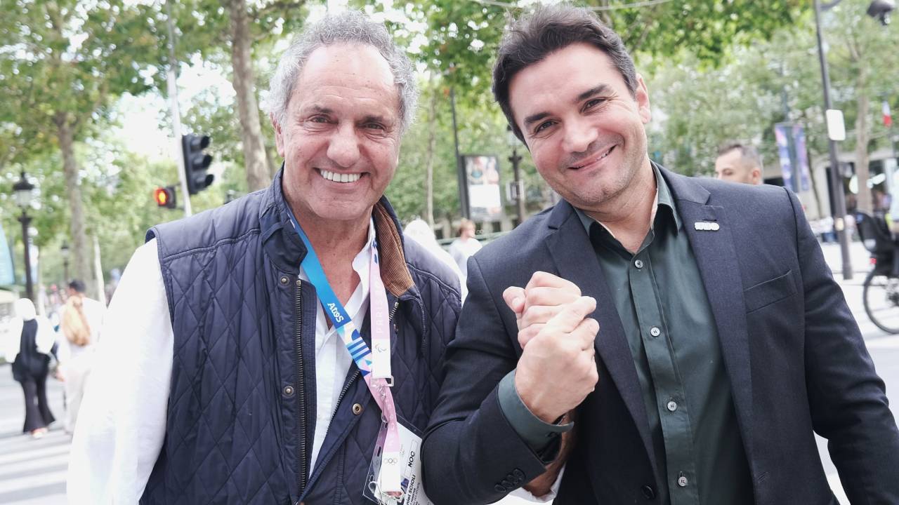Daniel Scioli e Celso Sabino: brincadeira sobre enxurrada de turistas argentinos no Brasil
