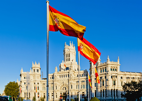 A Plaça de Cibeles, em Madri.