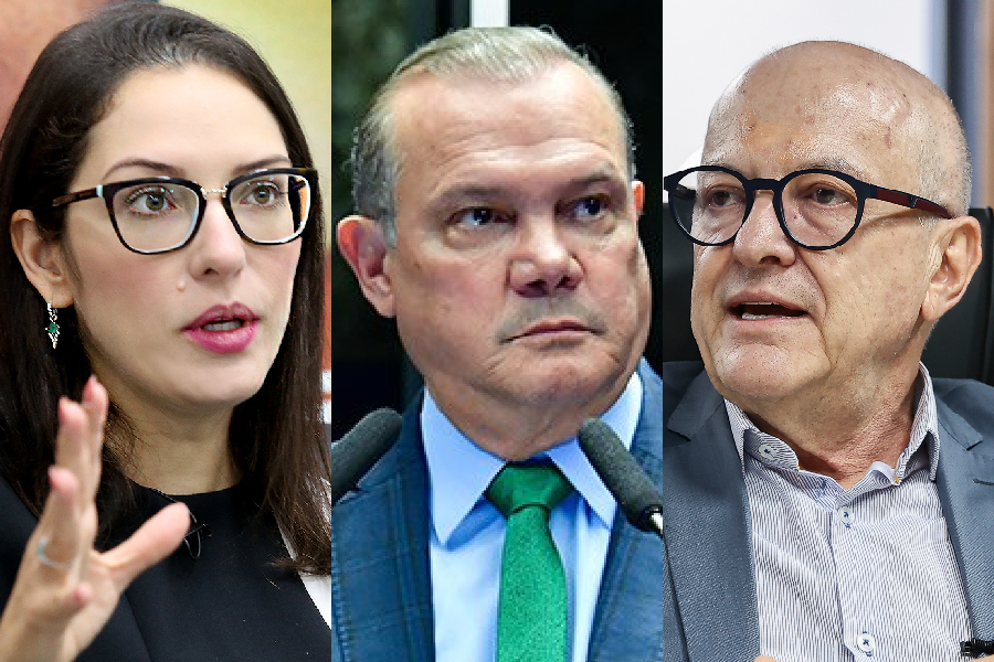 Mato Grosso: a deputada estadual Janaína Riva (MDB); o senador Wellington Fagundes (PL); e o vice-governador Otaviano Pivetta (Republicanos)