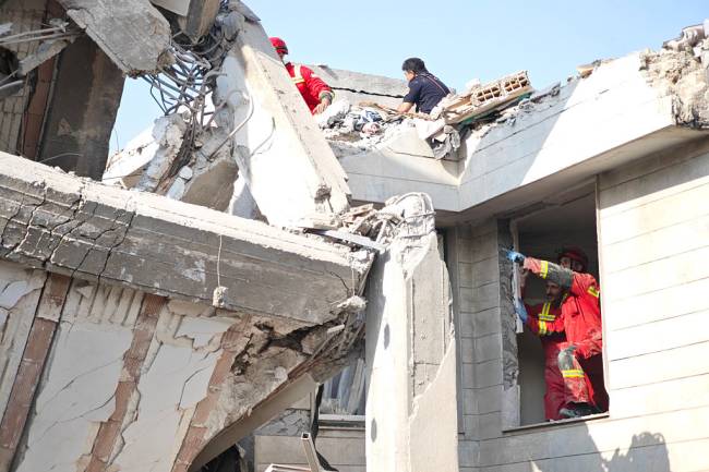 TEHRAN, IRAN - JUNE 13: Damage to buildings following Israeli airstrikes on June 13, 2025 in Tehran, Iran. Iran's three top military generals were killed in the attacks that also targeted nuclear and military facilities, according to published reports. Israel described the strikes as preemptive to keep Iran from obtaining nuclear weapons, the reports said. (Photo by Majid Saeedi/Getty Images)