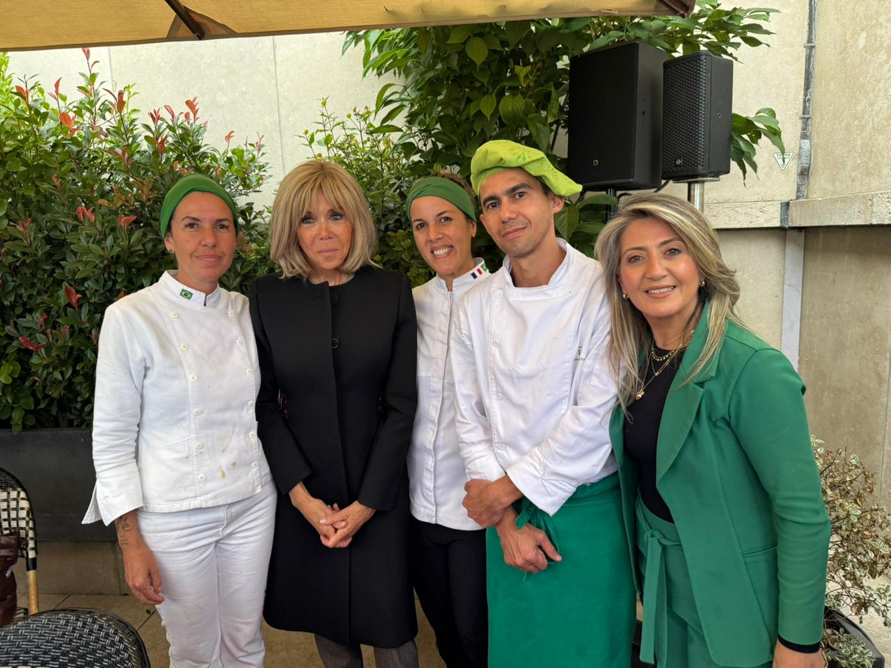 Morena Leite e Brigitte Macron