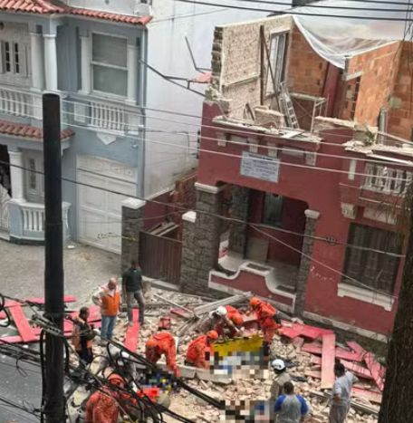 Desabamento deixa três pessoas feridas na Zona Sul do Rio
