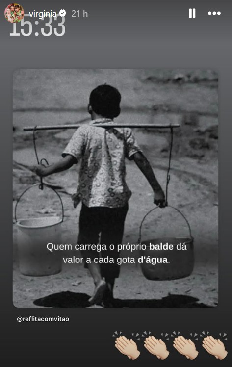 mensagem-virginia Post de Virginia Fonseca após pedido de divórcio