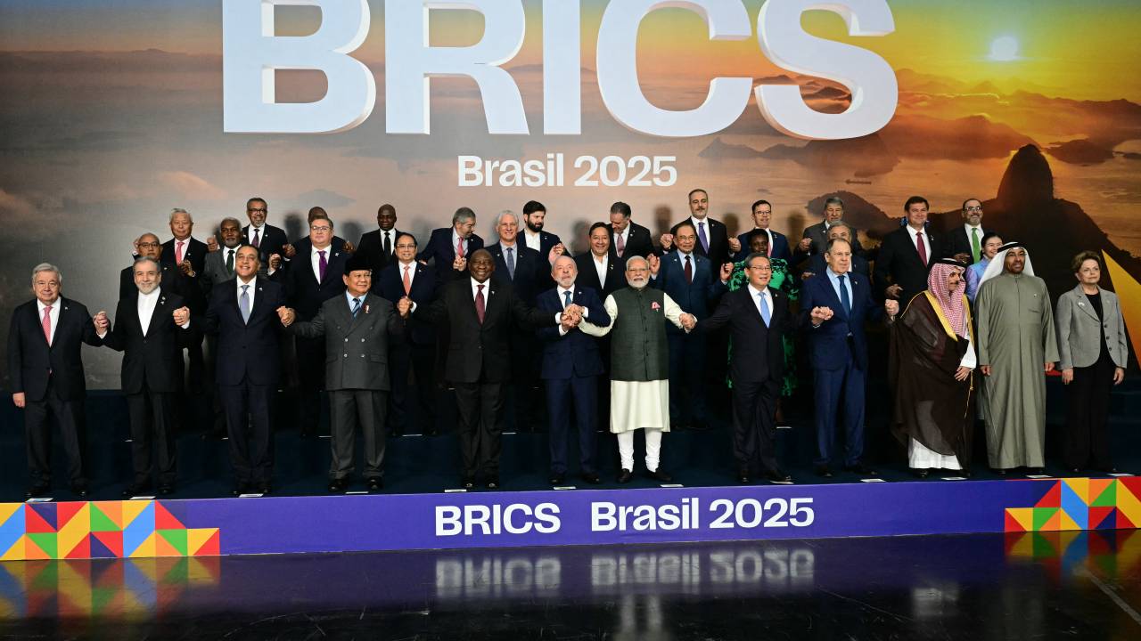 Países na cúpula do Brics 2025, no Rio
