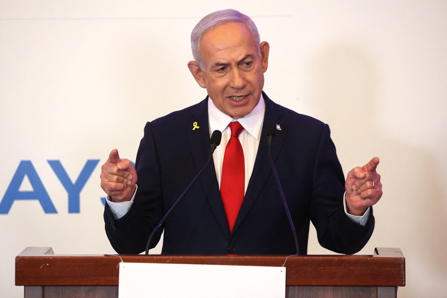 O primeiro-ministro de Israel, Benjamin Netanyahu