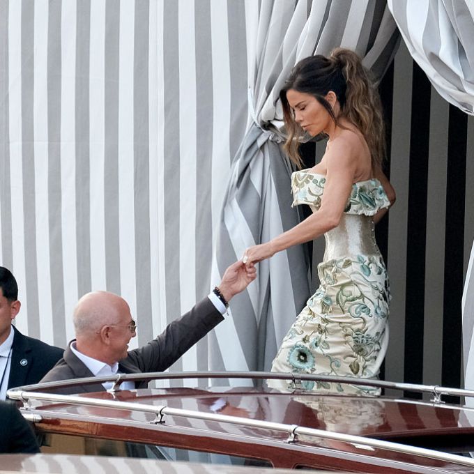 No casamento com Jeff Bezos, Lauren Sánchez declarou seu amor a uma peça de moda
