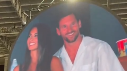 Lionel Messi e esposa