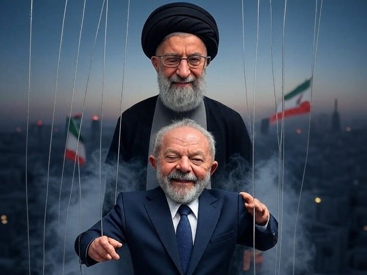 Ministro de Israel posta montagem de Lula como ‘marionete’ do Irã e denuncia ‘antissemitismo’