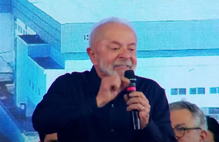 O presidente Lula, em Goiana (PE), neste dia 14 de agosto de 2025