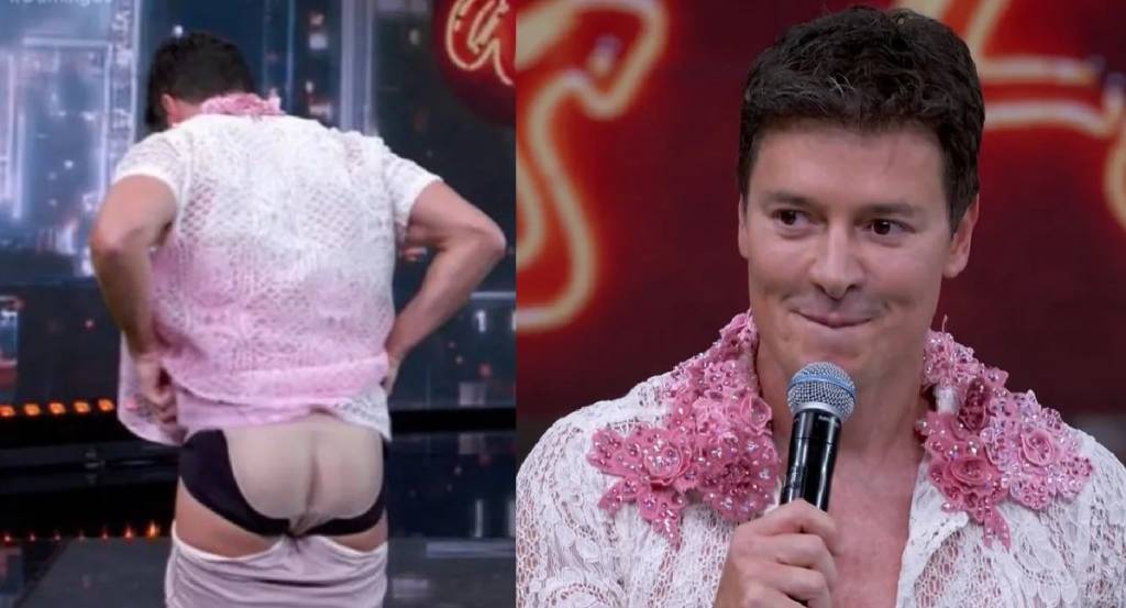 A desnecessária cena de Rodrigo Faro no Domingão: ‘désirée’ à mostra