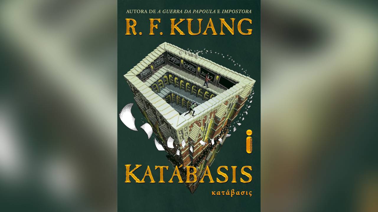 Katábasis, de R.F. Kuang (tradução de Marina Vargas; Intrínseca; 480 páginas; R$ 59,75 e R$ 42,21 em e-book)