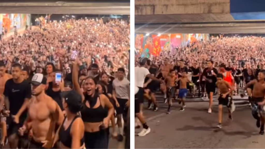 Vídeo: corrida de rua atrai multidões no Recife e viraliza na web