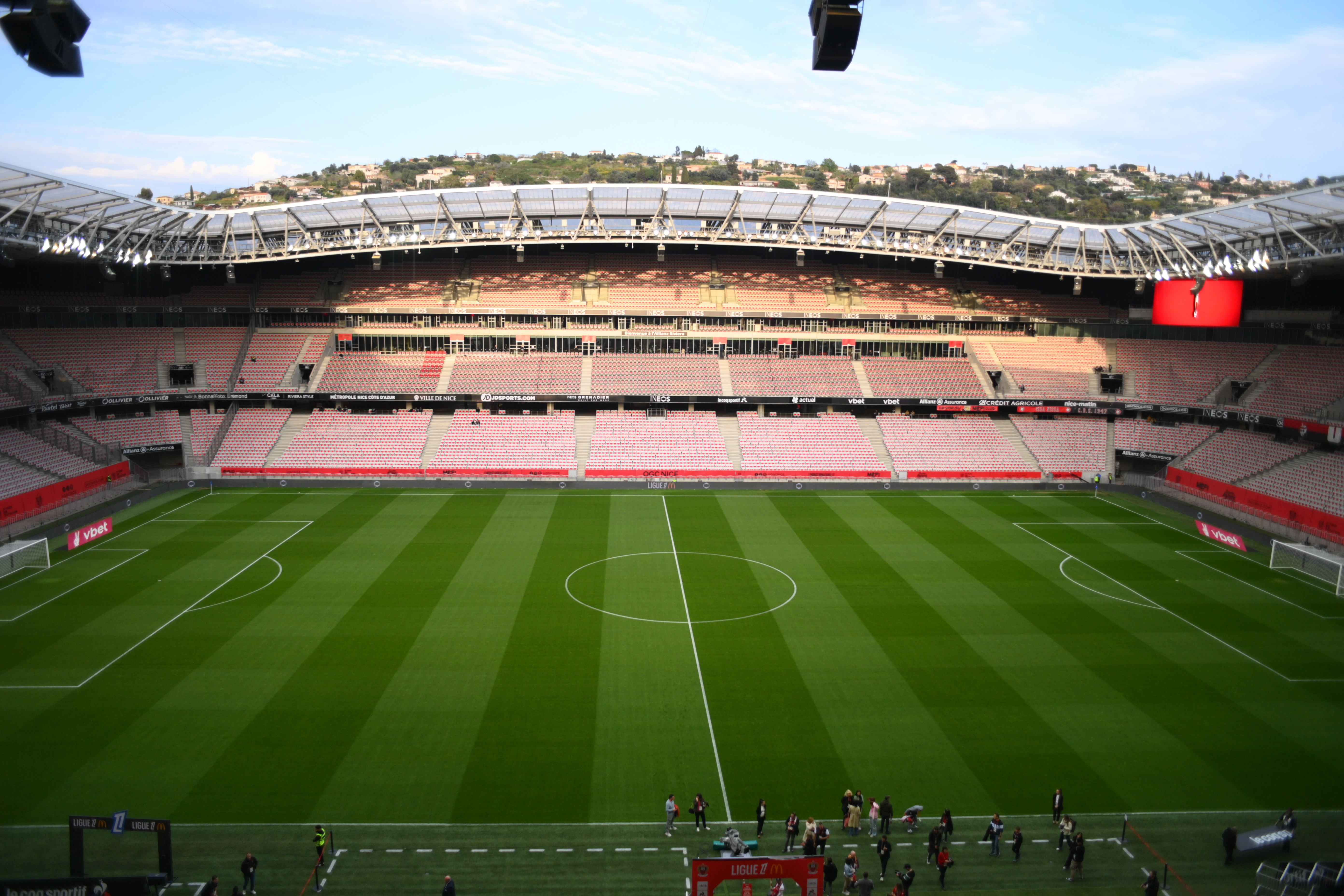 NICE, FRANCE - APRIL 4: General view before the Ligue 1 match between OGC Nice and FC Nantes at Allianz Riviera Stadium on April 4, 2025 in Nice, France. (Photo by Neal Simpson/Sportsphoto/Allstar via Getty Images)