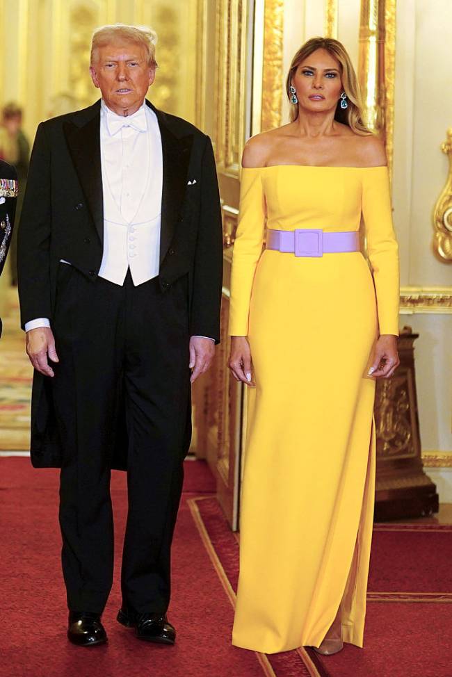 Donald Trump e a primeira-dama Melania: sem graça e sem atitude