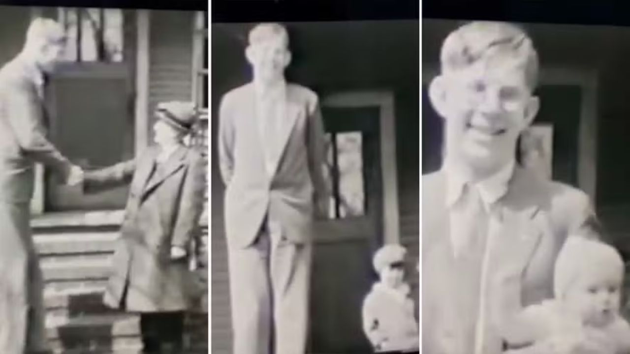 Vídeo inédito de 1933 mostra o homem mais alto da história aos 15 anos
