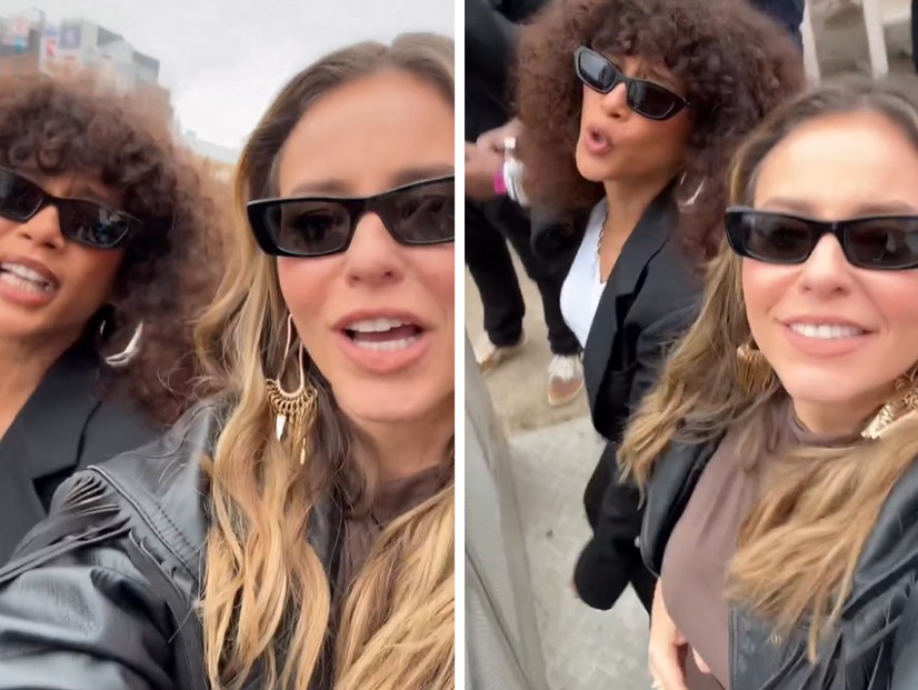 Taís Araujo e Paolla Oliveira curtem show juntas no The Town