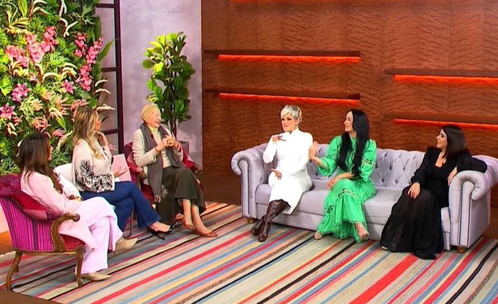 As apresentadoras da versão gospel do programa ‘Saia Justa’