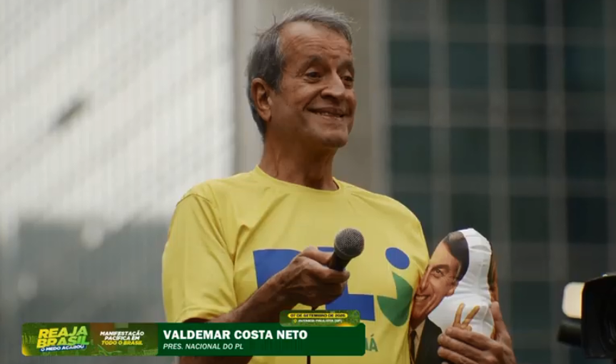 Valdemar: PL tem apoio do PP, União e PSD para aprovar anistia