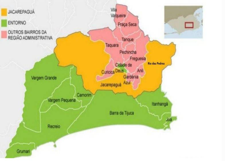 A Zona Sudoeste, que vai da Barra a Grumari e inclui bairros em expansão como Jacarepaguá