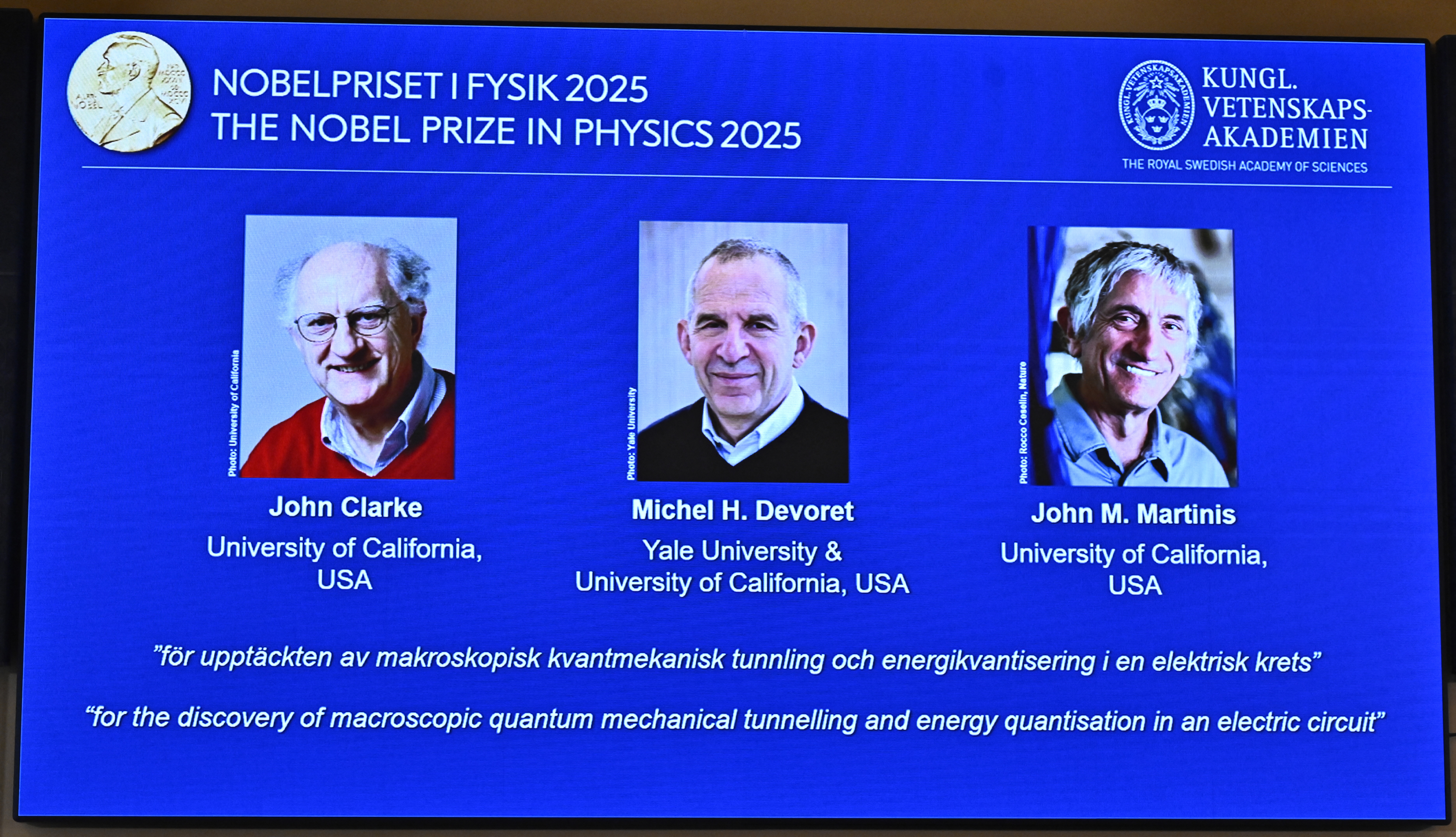 O Premio Nobel de Física de 2025 vai para experimentos em mecânica quântica