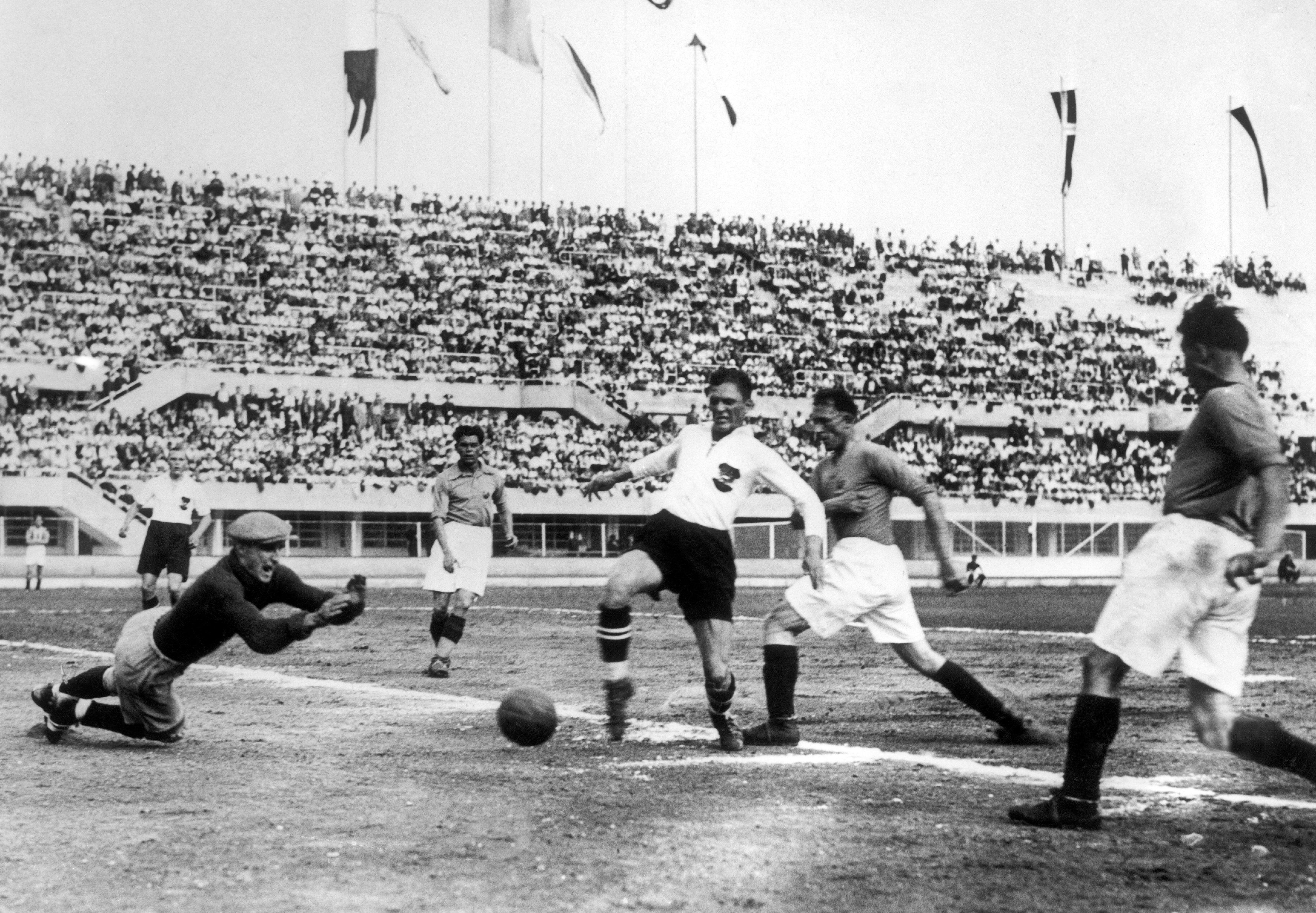 Fran&ccedil;a e It&aacute;lia durante a Copa do Mundo de 1934