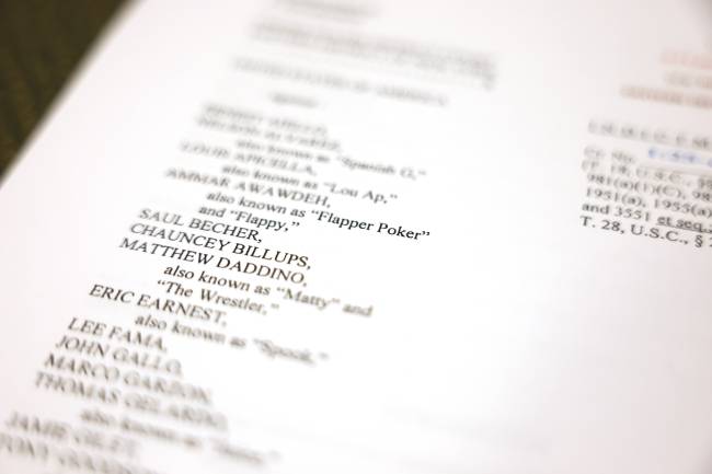 NEW YORK, NEW YORK - OCTOBER 23: In this photo illustration, indictment papers are seen during a press conference on October 23, 2025 in New York City. FBI Director Patel was joined by U.S. Attorney for the Eastern District of New York Joseph Nocella, Jr., Assistant Director in Charge of the NY Field Office of the FBI Christopher Raia, Special Agent in Charge of the NY Field Office of Homeland Security Investigations Ricky Patel, NYPD Commissioner Jessica Tisch and various members of law enforcement as they announced indictments against current and former N.B.A. players, that include Chauncey Billups coach of the Portland Trailblazers and hall of fame inductee, Terry Rozier, a guard for the Miami Heat, in a pair of criminal cases that involved the coordination of Mafia families and professional athletes. (Photo illustration by Michael M. Santiago/Getty Images)