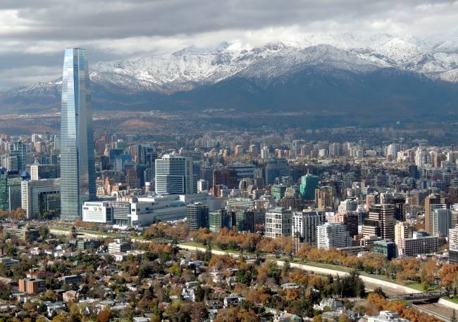 Santiago, no Chile: o destino aparece em segundo lugar no ranking dos mais procurados neste semestre
