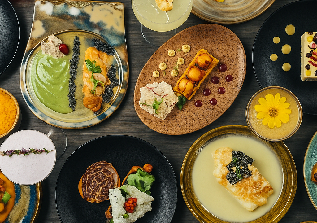 Pratos criados pelo chef José Tamayo