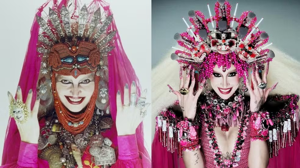 Influenciadora ‘peca’ com fantasia de Elke Maravilha em baile de Halloween