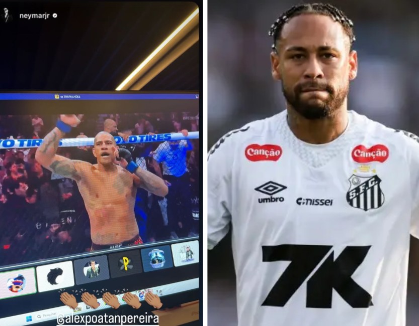 Neymar surpreende ao reagir à vitória de Poatan no UFC