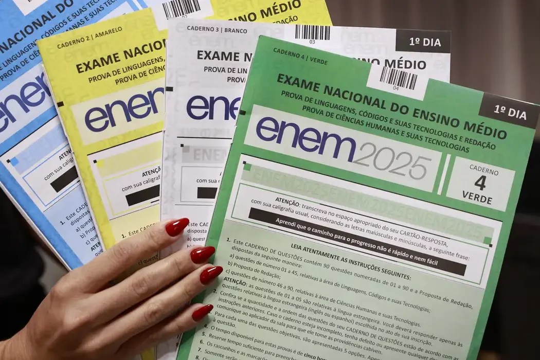 Cadernos de prova do Enem 2025