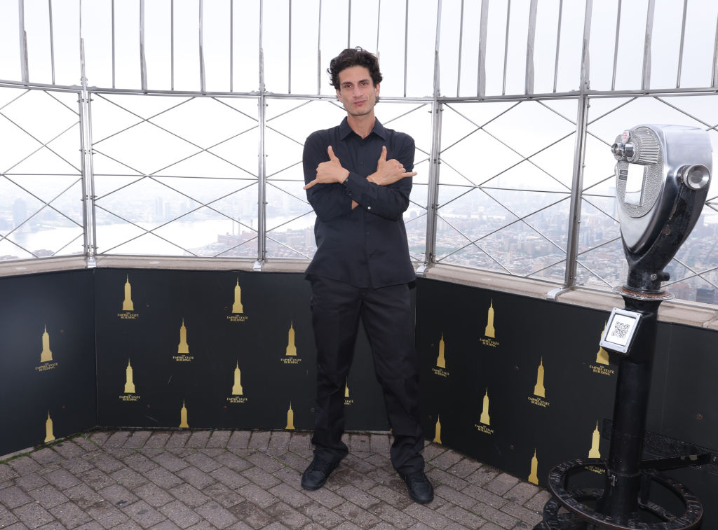 Jack Schlossberg visits the Empire State Building to Celebrate National Voter Registration Day in Partnership with Vote.org