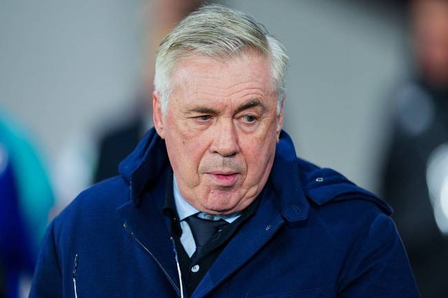 LILLE, FRANCE - NOVEMBER 18: Carlo Ancelotti, Head coach of Brazil looks on during the international friendly match between Brazil and Tunisia at Decathlon Arena on November 18, 2025 in Lille, France. (Photo by Franco Arland/Getty Images)