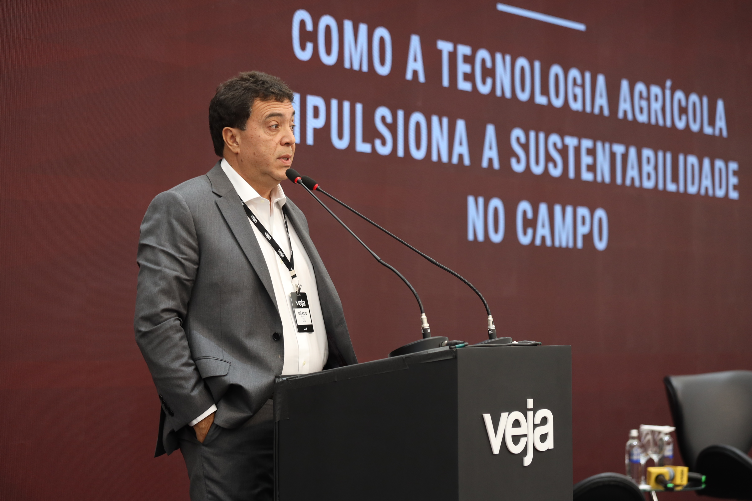 Márcio Santos, presidente da Bayer no Brasil, em evento de VEJA - novembro de 2025