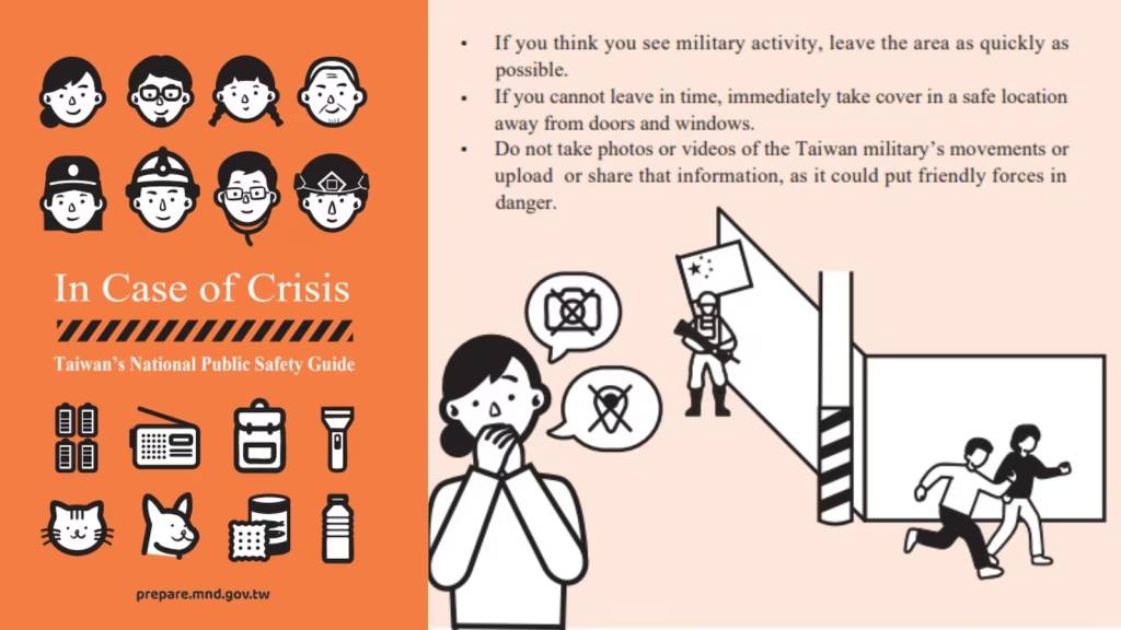 Taiwan distribui manual para preparar população para possível invasão da China