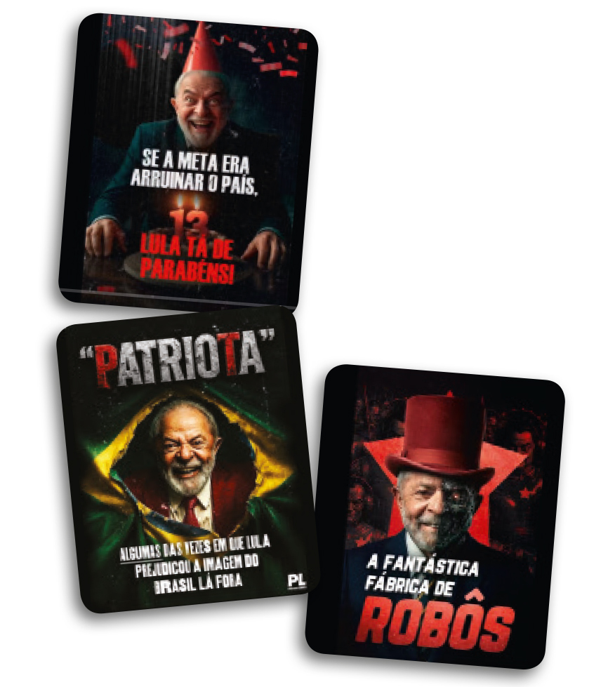 CORRUPTO -&ensp;Redes do PL: ataques dirigidos ao presidente Lula e cr&iacute;ticas ao atual governo