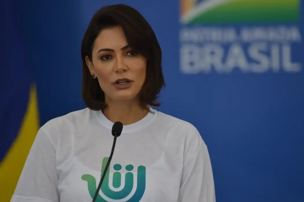 Michelle Bolsonaro, ex-primeira-dama e esposa do ex-presidente Jair Bolsonaro