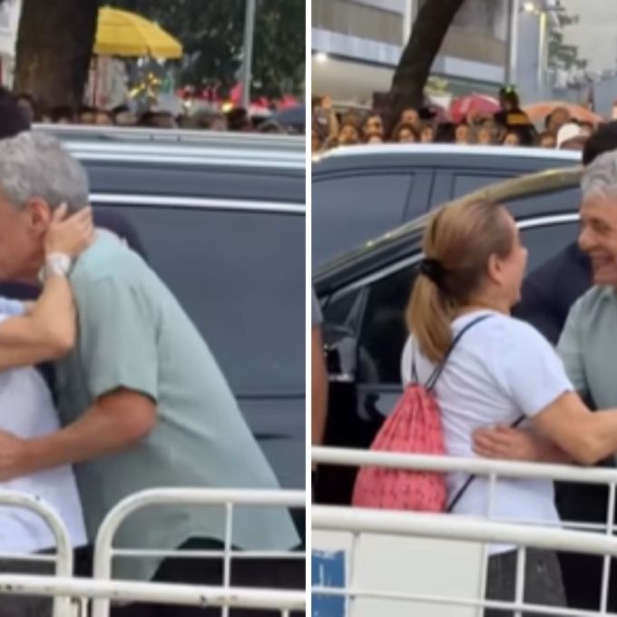 Chico Buarque ganha beijo na boca de Cissa Guimarães e quase cai em ato