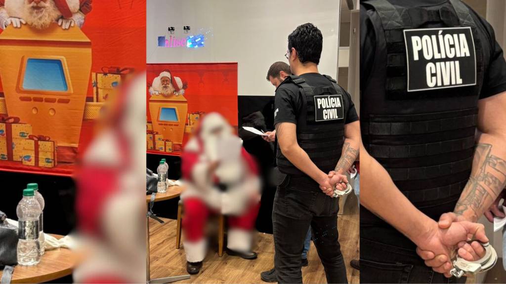 Papai Noel é preso em shopping de Santa Catarina por estupro de vulnerável