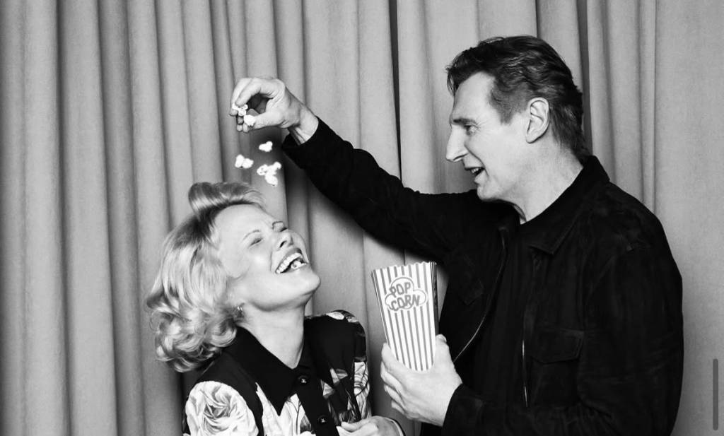 Pamela Anderson explica rumores sobre affair com Liam Neeson