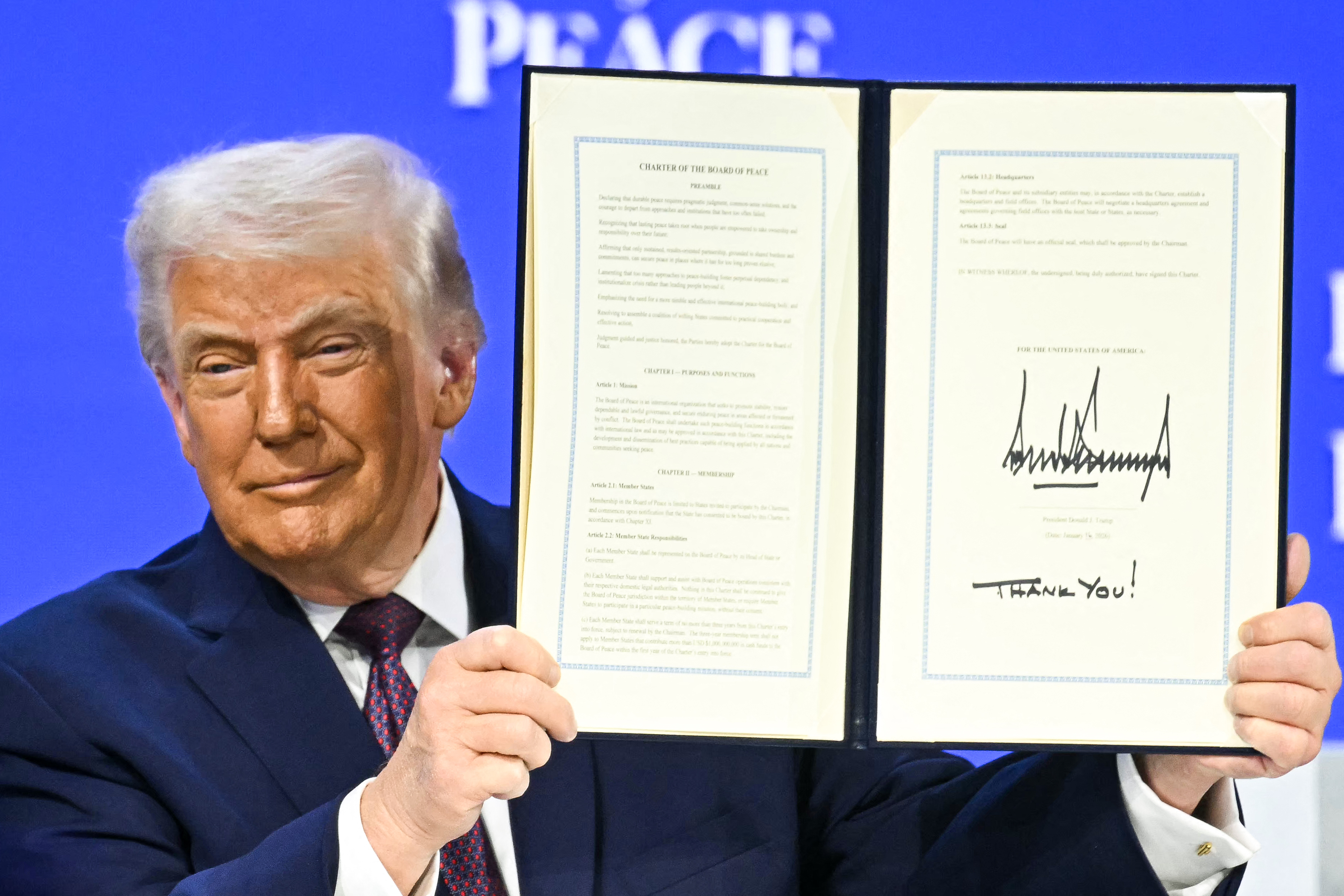 Em Davos, Trump lança ‘conselho de paz’ para governar Gaza e volta a criticar ONU
