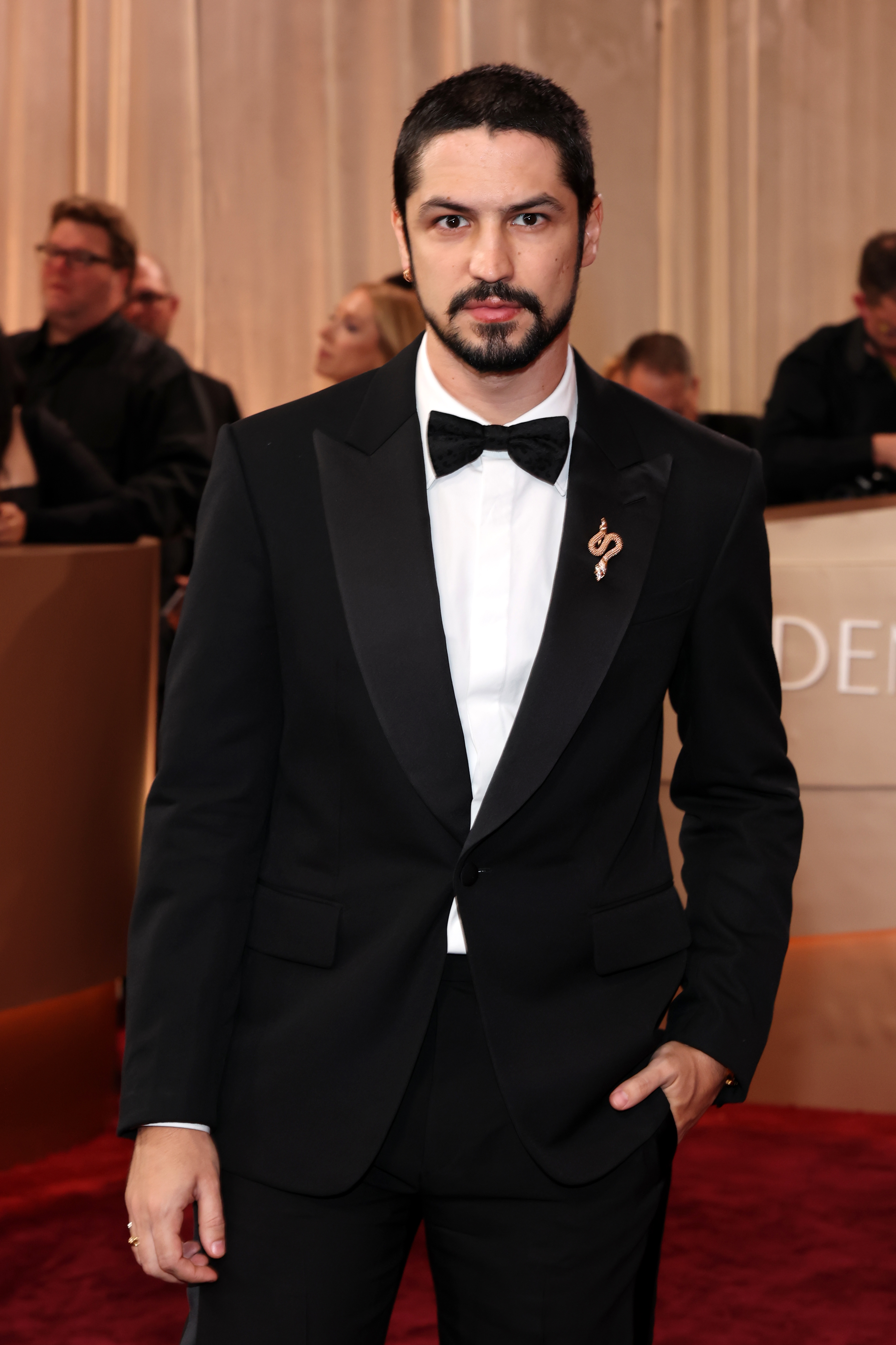 BEVERLY HILLS, CALIFORNIA - JANUARY 11: (FOR EDITORIAL USE ONLY) Gabriel Leone attends the 83rd Annual Golden Globe Awards at The Beverly Hilton on January 11, 2026 in Beverly Hills, California. (Photo by Amy Sussman/Getty Images)