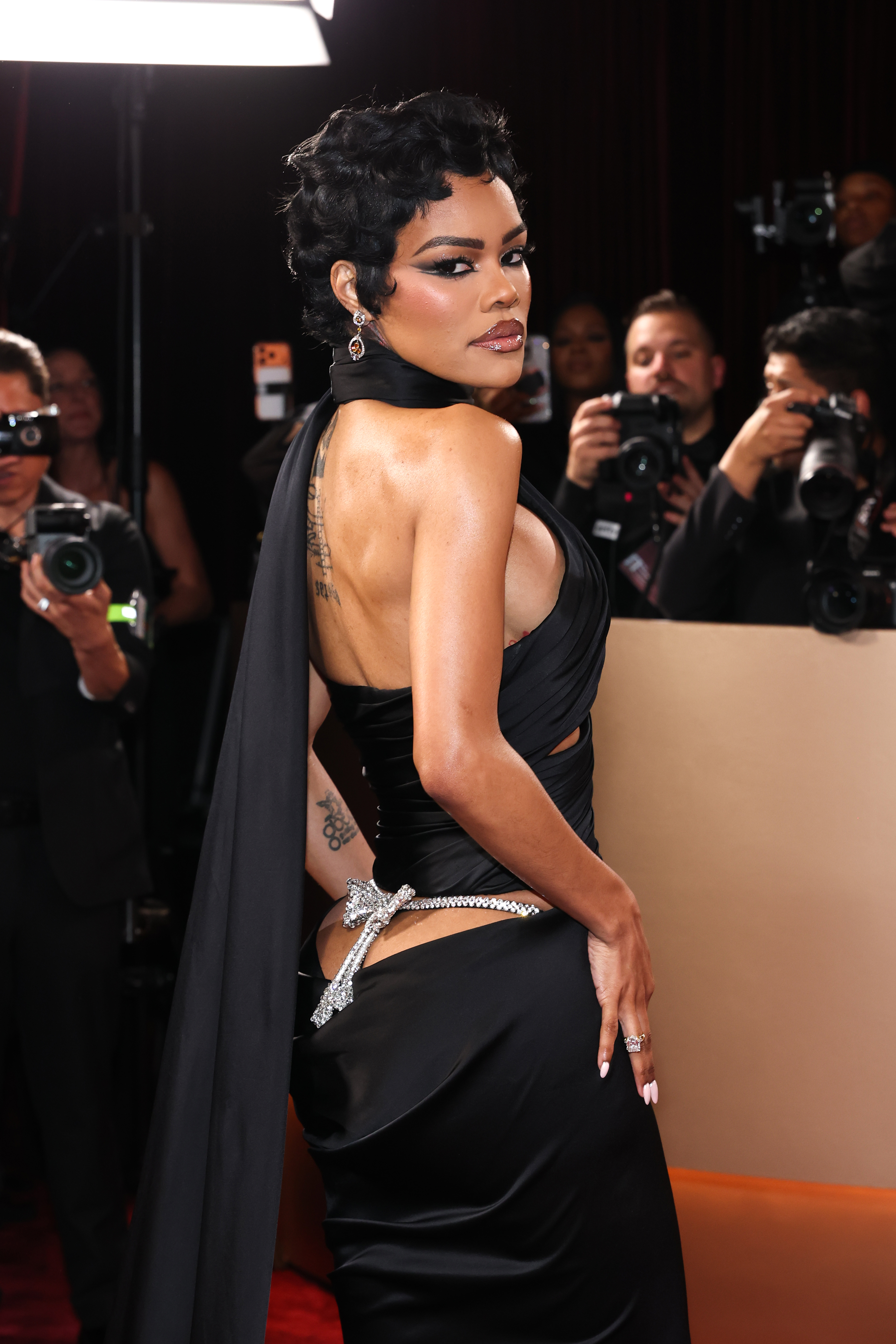BEVERLY HILLS, CALIFORNIA - JANUARY 11: (FOR EDITORIAL USE ONLY) Teyana Taylor attends the 83rd Annual Golden Globe Awards at The Beverly Hilton on January 11, 2026 in Beverly Hills, California. (Photo by Amy Sussman/Getty Images)