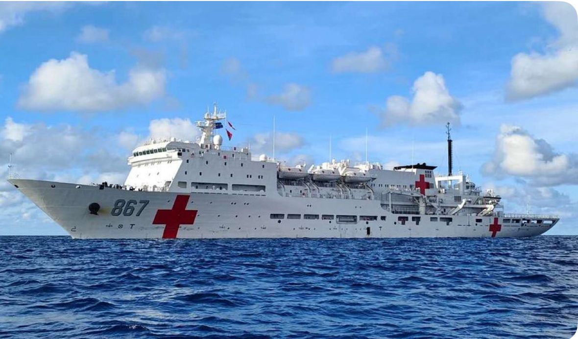 Navio-hospital da Marinha da China visita o Rio de Janeiro