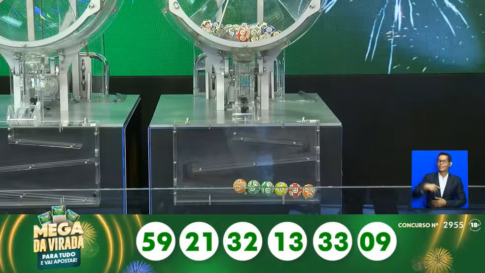 Seis apostas dividem o prêmio bilionário da Mega da Virada e levam R$ 181 mi cada