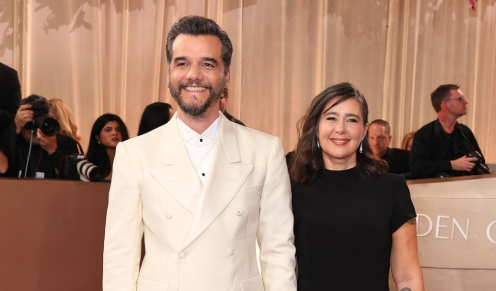Wagner Moura e esposa