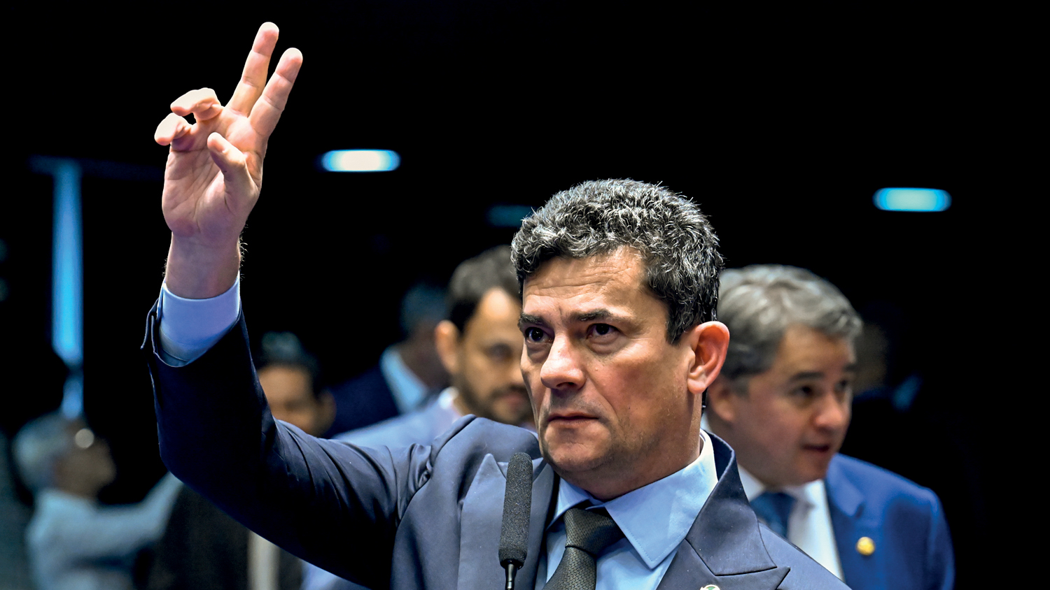 VANTAGEM -&ensp;Moro: o ex-juiz tenta se aproximar do PL para ampliar favoritismo na corrida