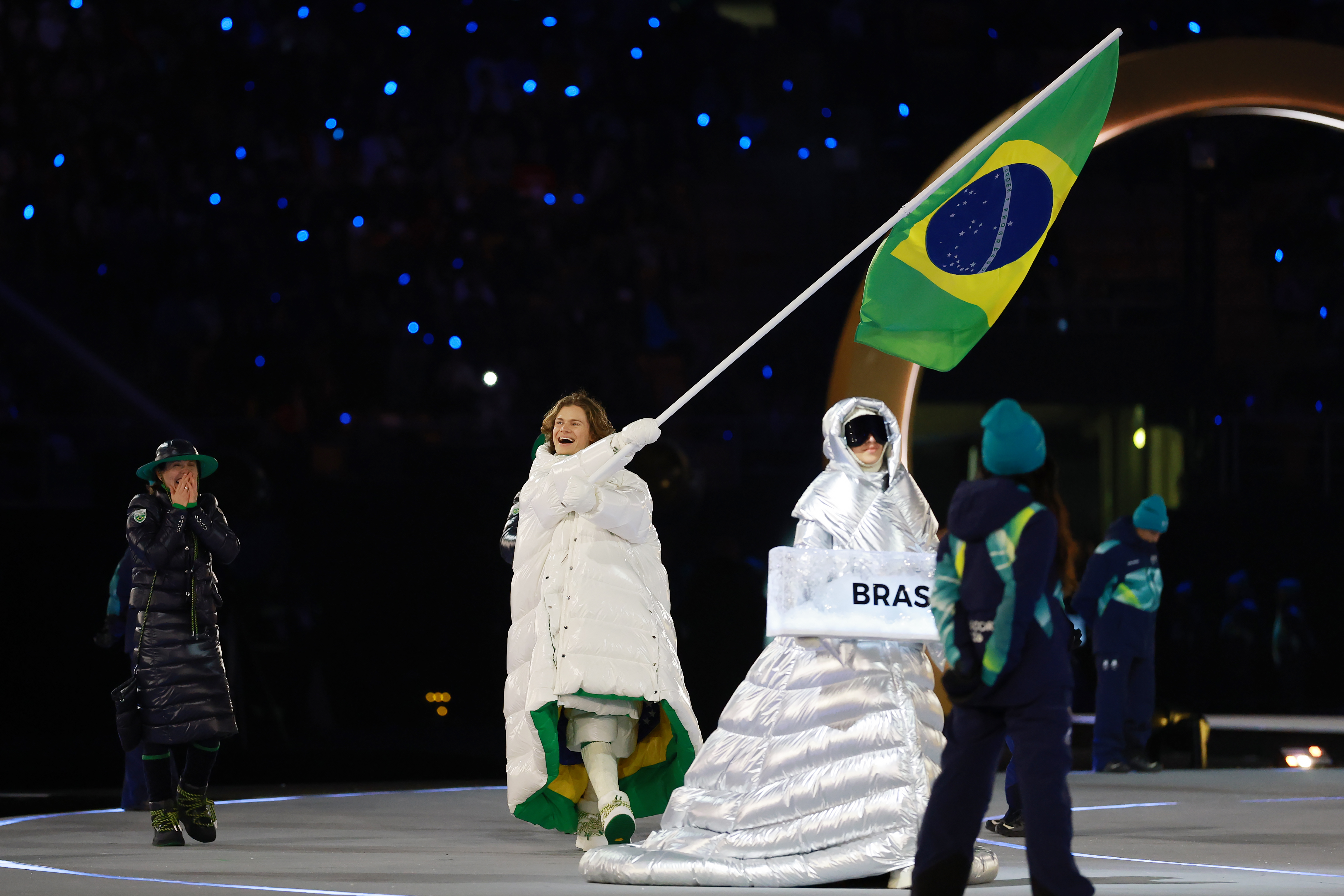 O detalhe no look de porta-bandeira do Brasil na Olimpíada de Inverno