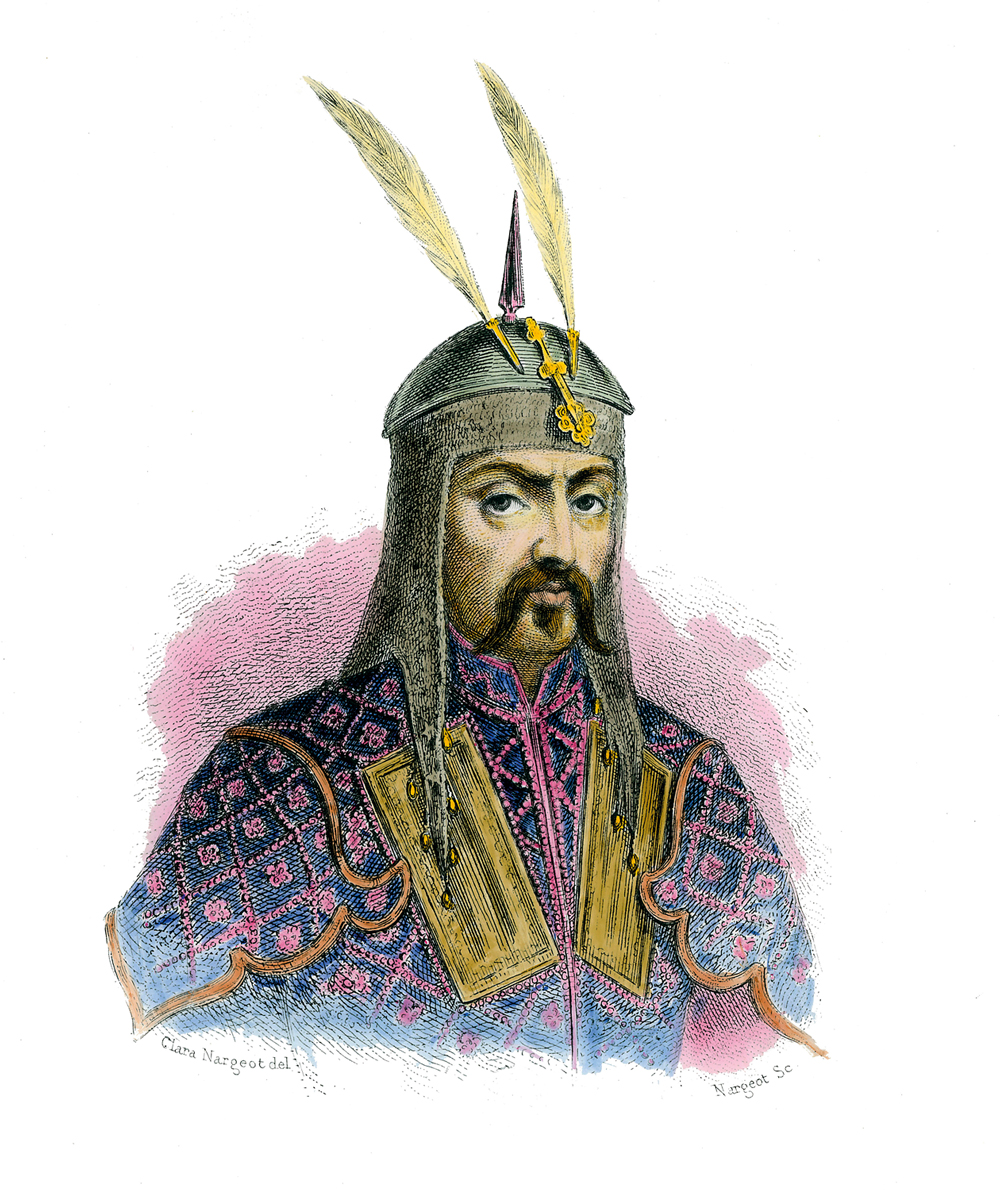 MAU EXEMPLO&ensp;- O mongol Gengis Khan, do s&eacute;culo XIII, que crescia &agrave; base de viol&ecirc;ncia: na for&ccedil;a, n&atilde;o