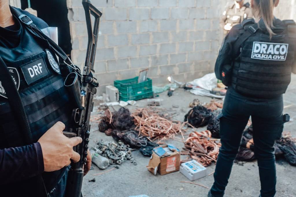 Polícia Civil desmantela esquema de furto de cabos e metais na Região Metropolitana do Rio